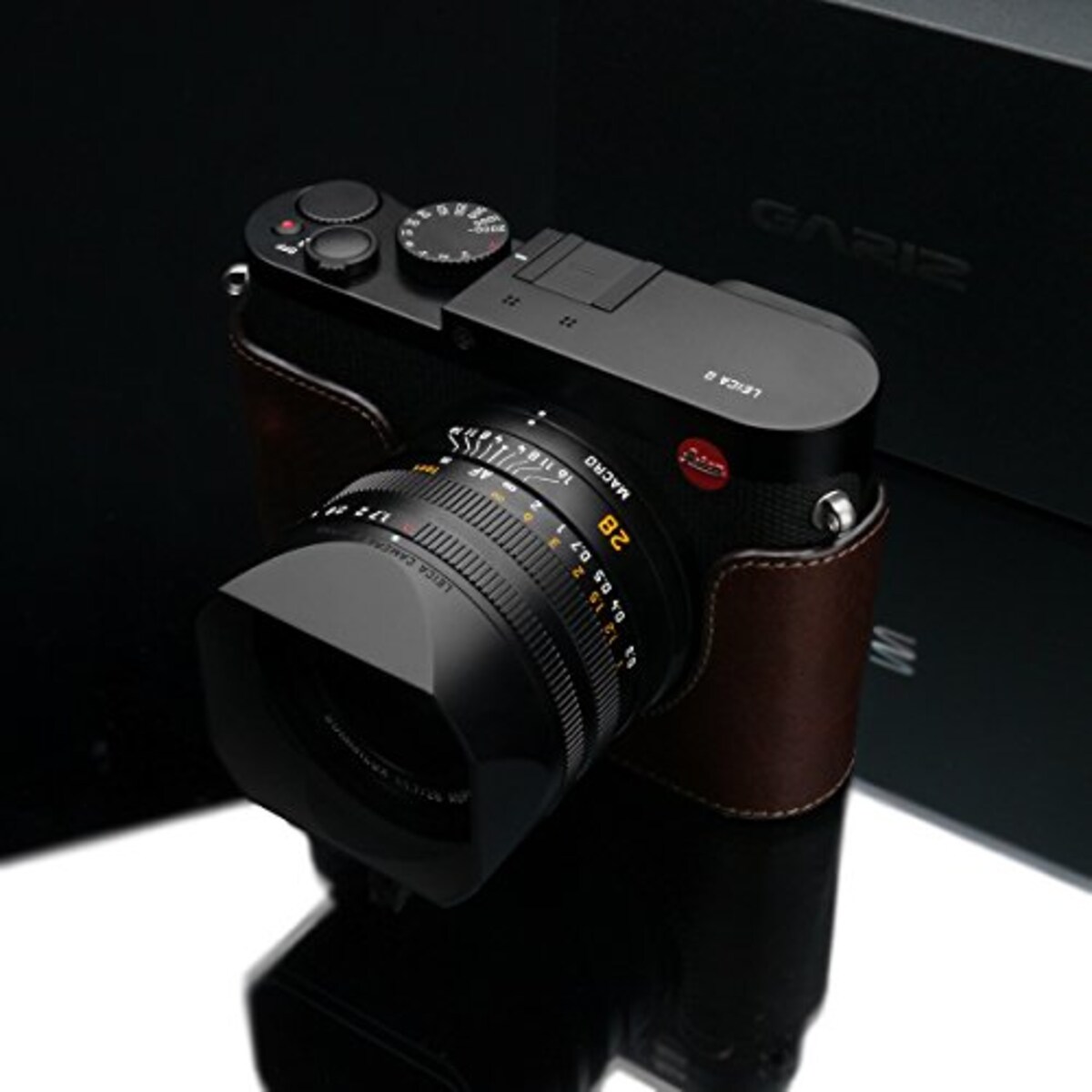  GARIZ Leica Q用 本革カメラケース BL-LCQBR ブラウン画像3 