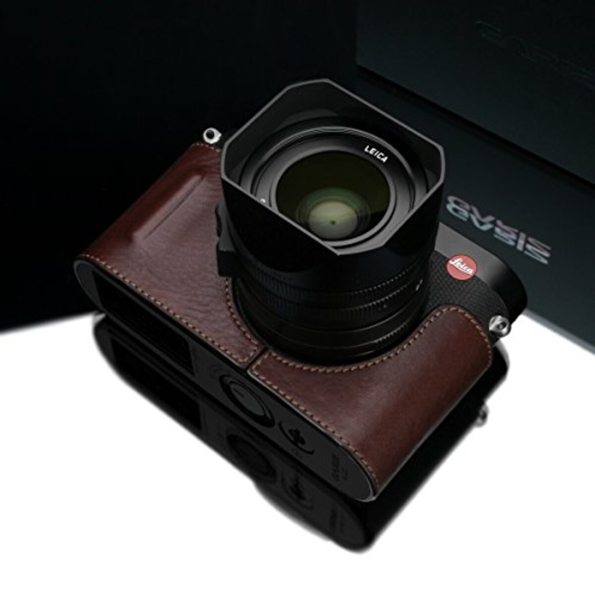  GARIZ Leica Q用 本革カメラケース BL-LCQBR ブラウン画像4 