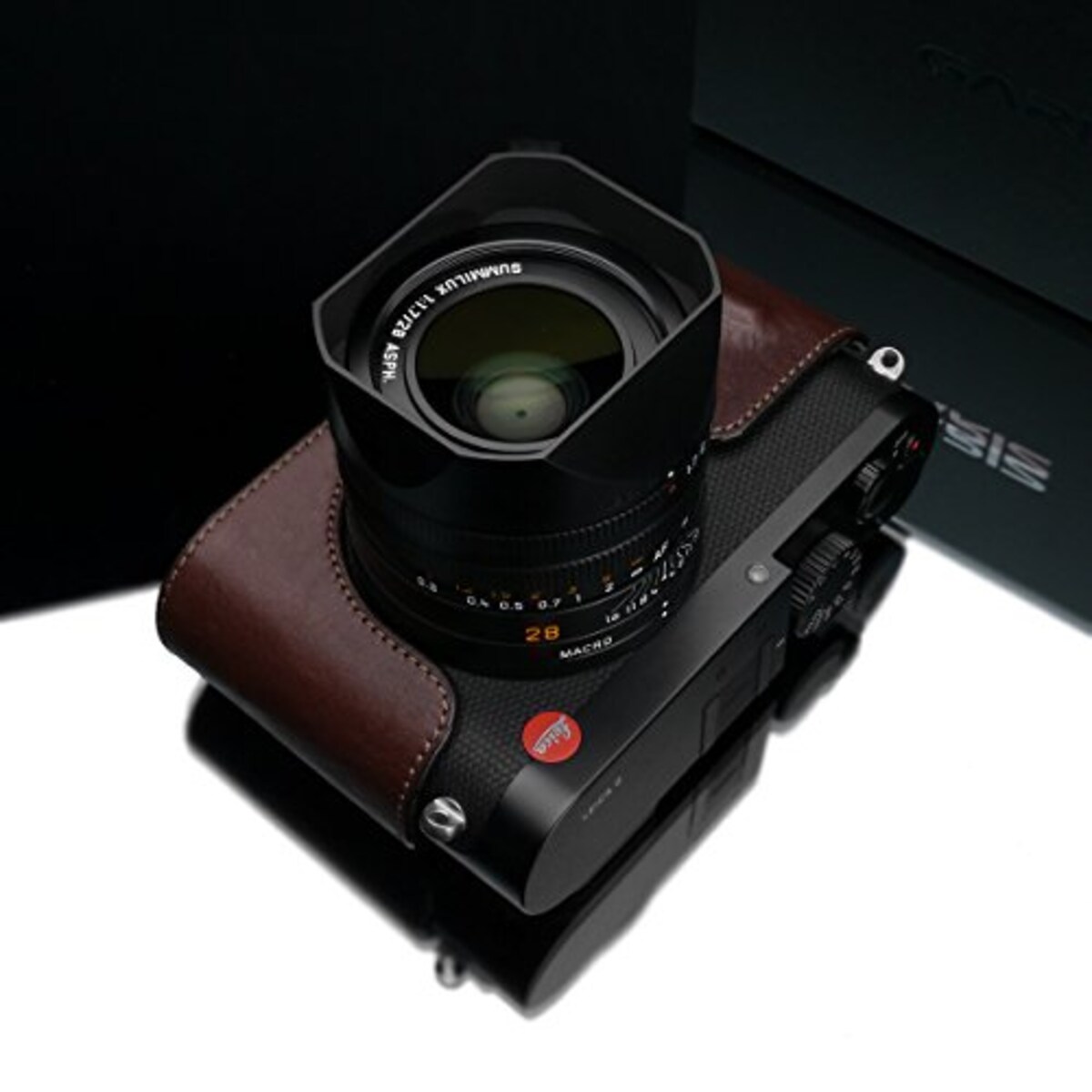  GARIZ Leica Q用 本革カメラケース BL-LCQBR ブラウン画像5 