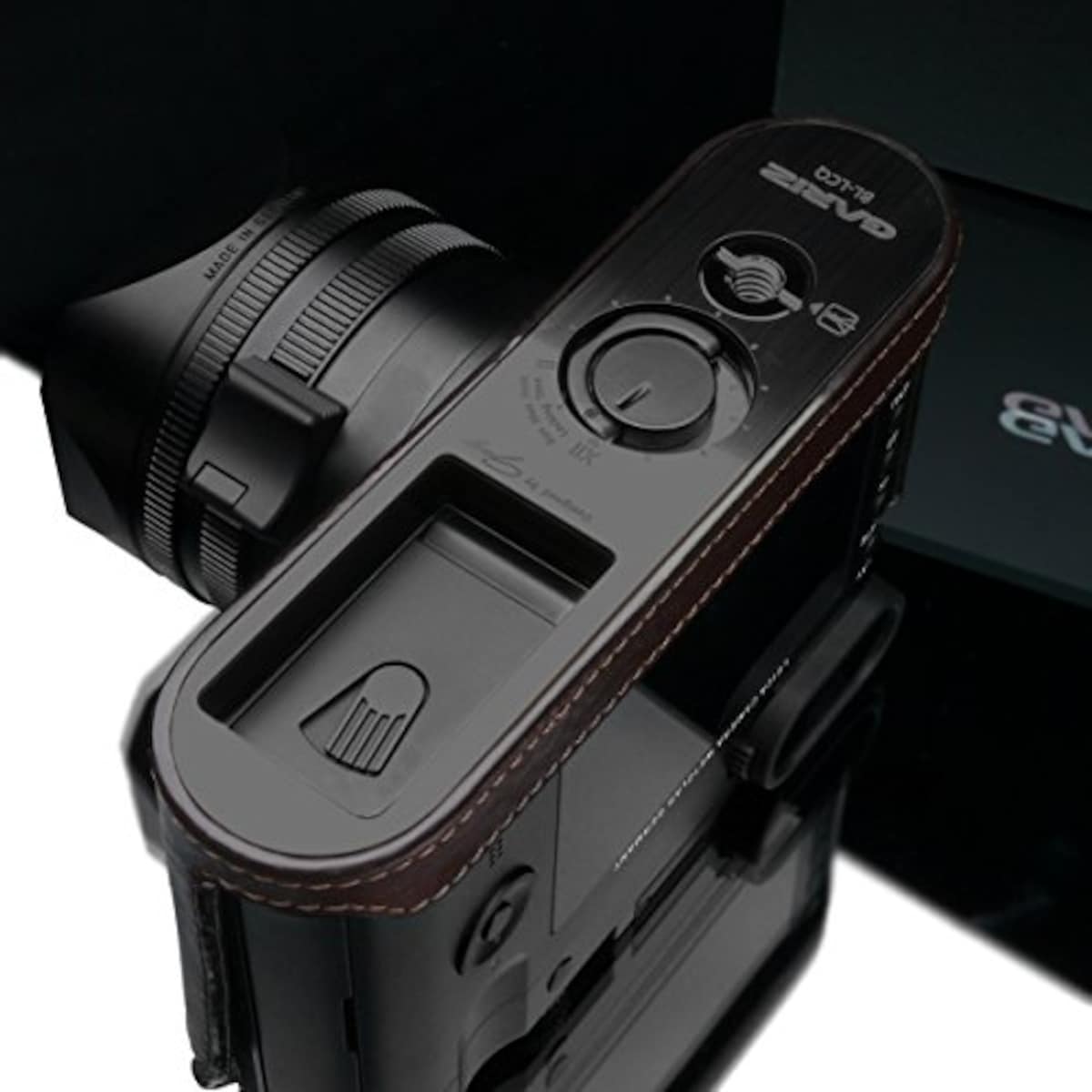  GARIZ Leica Q用 本革カメラケース BL-LCQBR ブラウン画像6 