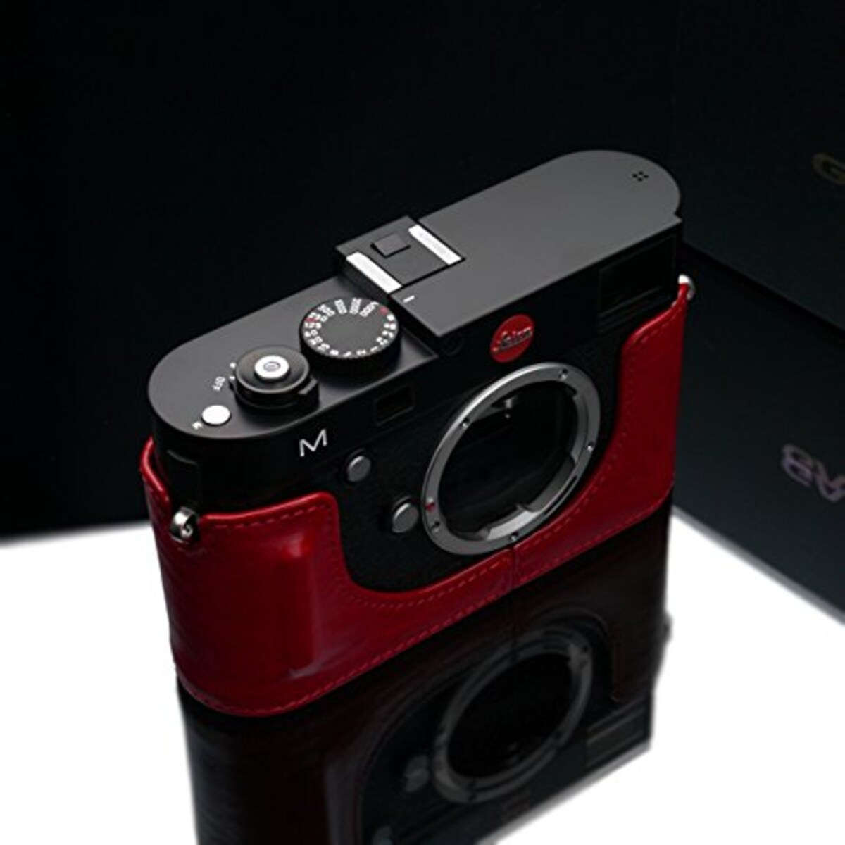  GARIZ Leica M用 本革カメラケース BL-LCMR レッド画像2 