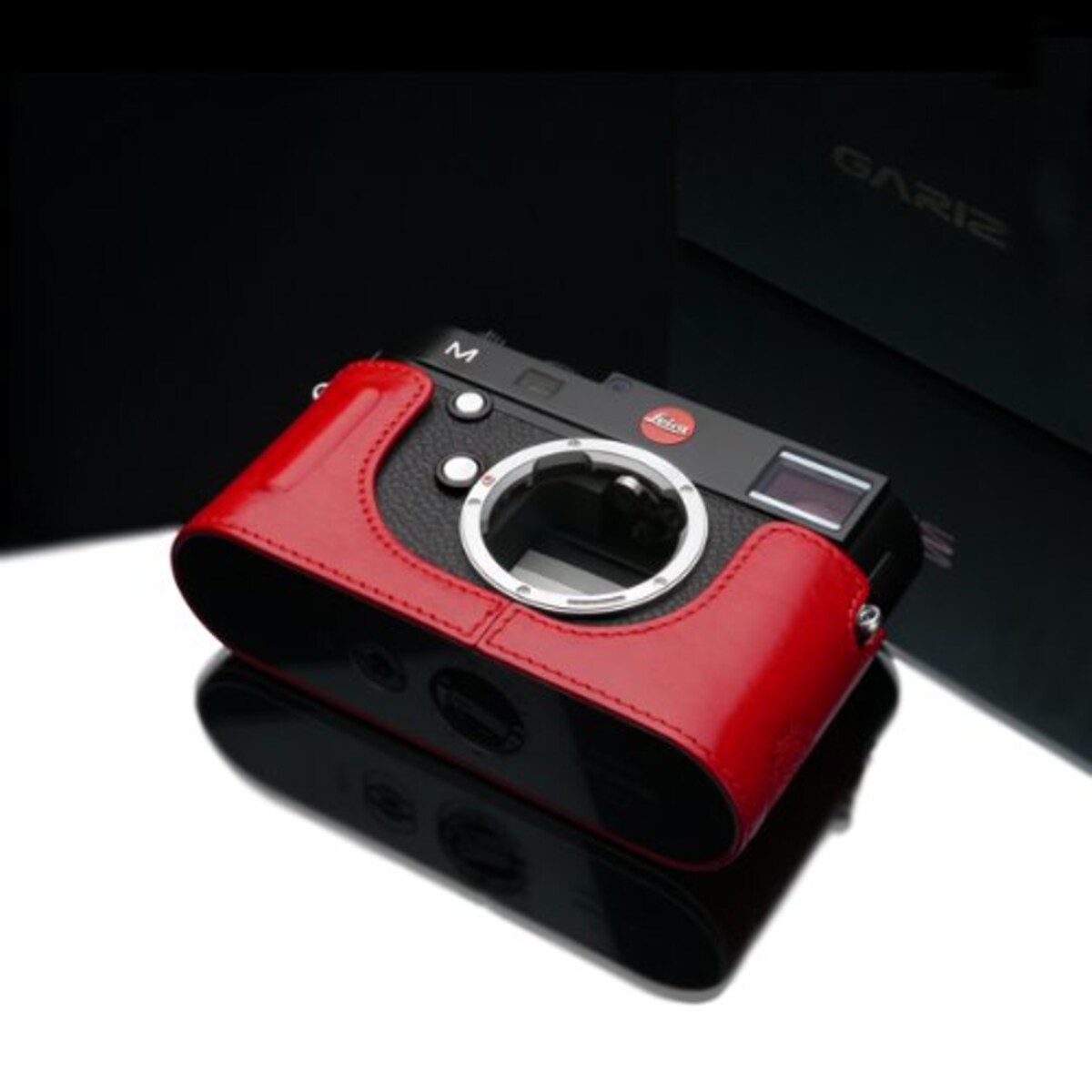  GARIZ Leica M用 本革カメラケース BL-LCMR レッド画像5 