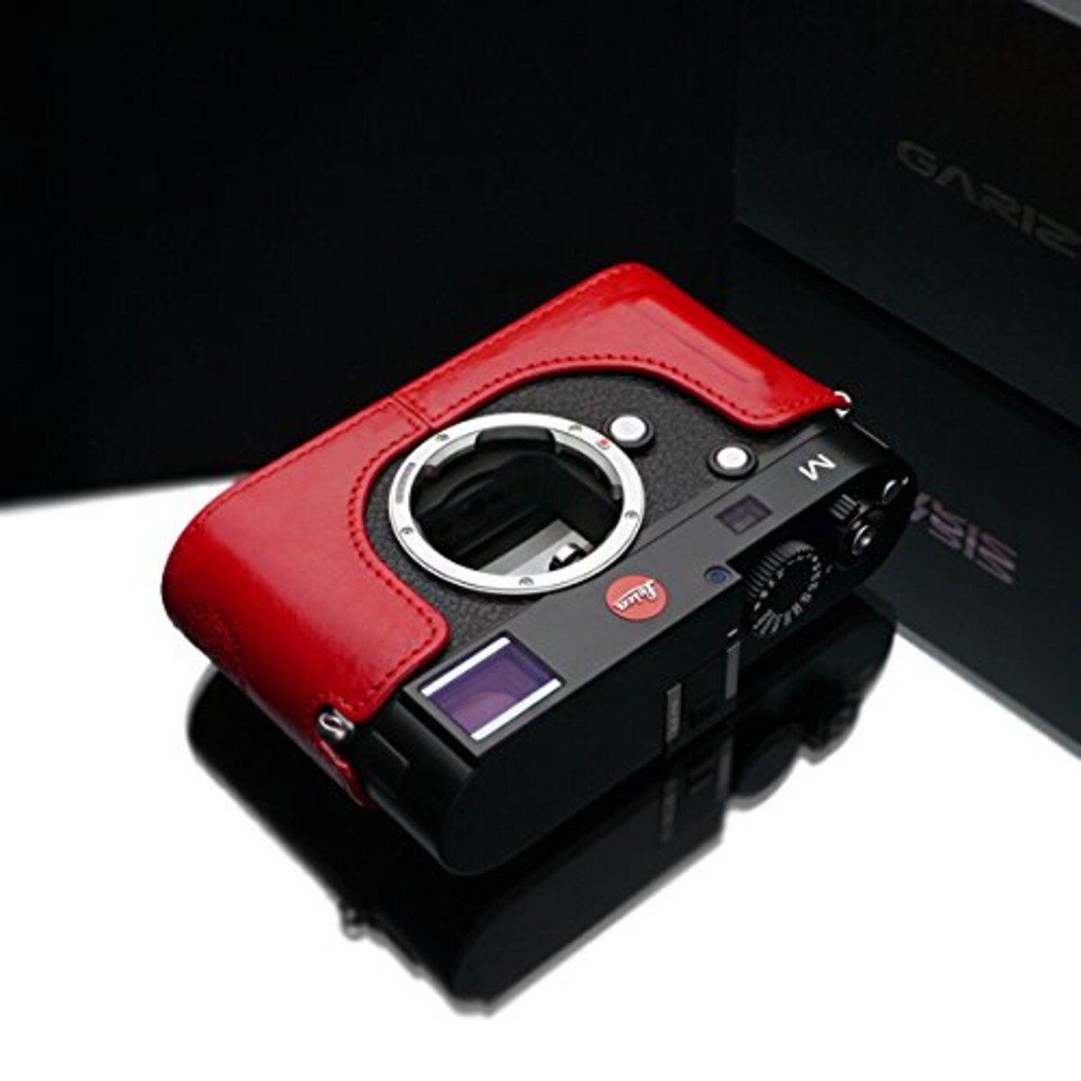  GARIZ Leica M用 本革カメラケース BL-LCMR レッド画像6 