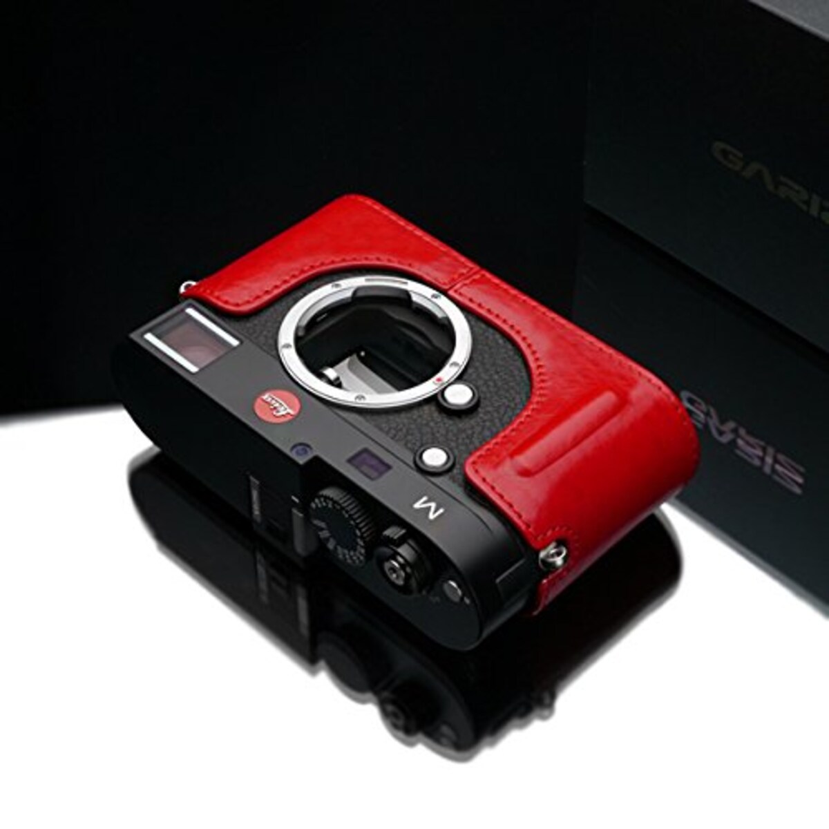  GARIZ Leica M用 本革カメラケース BL-LCMR レッド画像7 