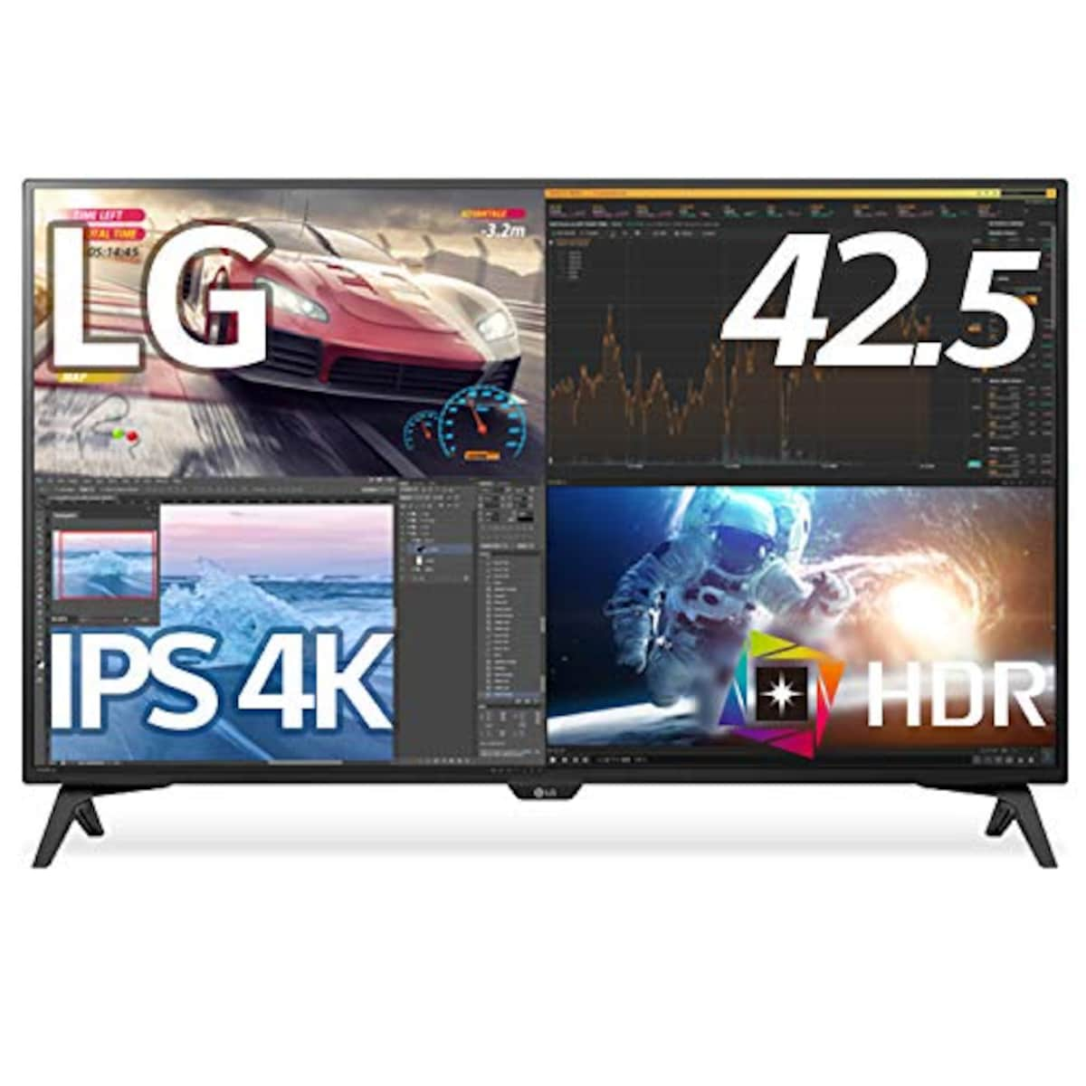 【Amazon.co.jp限定】LG モニター ディスプレイ 43UN700T-B  42.5インチ/4K/HDR対応/IPS非光沢/HDMI×4,DP,USB Type-C/スピーカー/ブルーライト低減、フリッカーセーフ/リモコン付属  /3年安心・無輝点保証