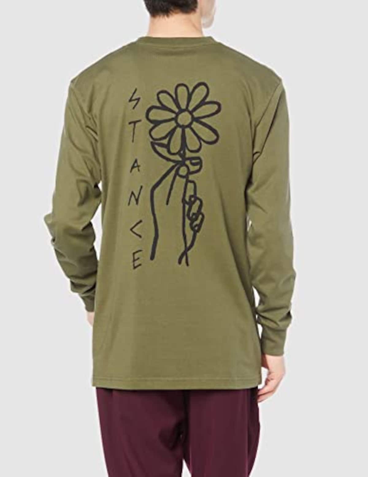  [スタンス] 長袖シャツ FLOWER POWER LS ARMY (01252) XL画像2 
