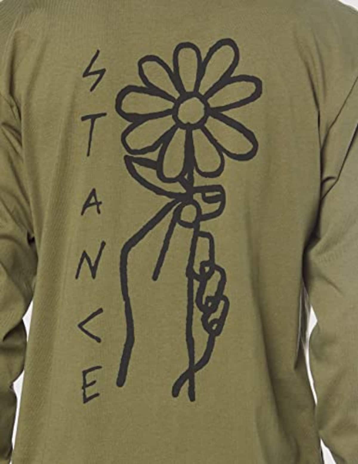  [スタンス] 長袖シャツ FLOWER POWER LS ARMY (01252) XL画像5 