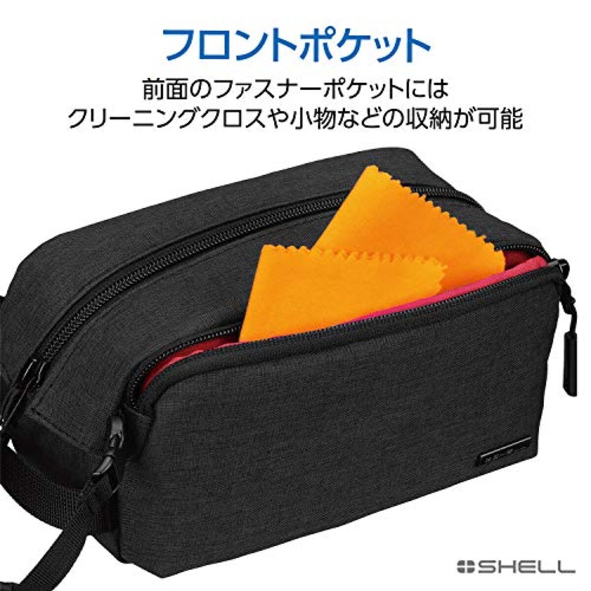  ハクバ HAKUBA ビデオカメラケース プラスシェル QA03 ムービーケース M ハンドストラップ付き ブラック SP-QA03MCMBK画像3 