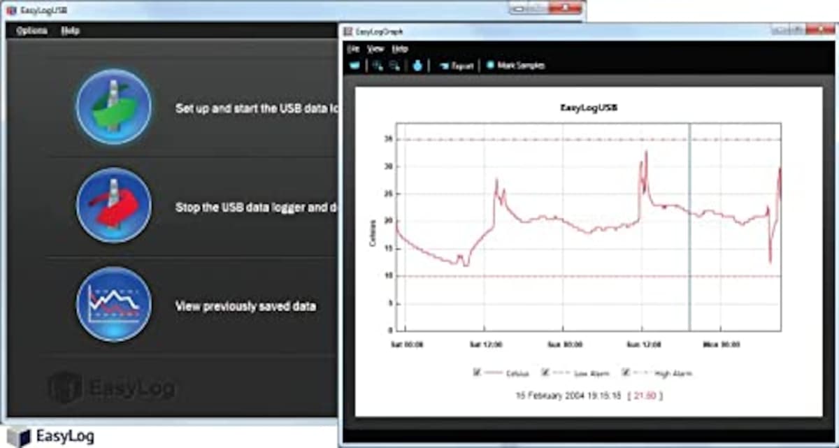  USB温湿度記録計液晶ディスプレイ付き EL-USB-1-LCD画像2 