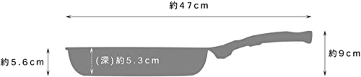  タフコ 軽量ダイヤモンドマーブルキャスト ネオ フライパン 28cm F-7203 ブラック 29×47×9cm画像2 