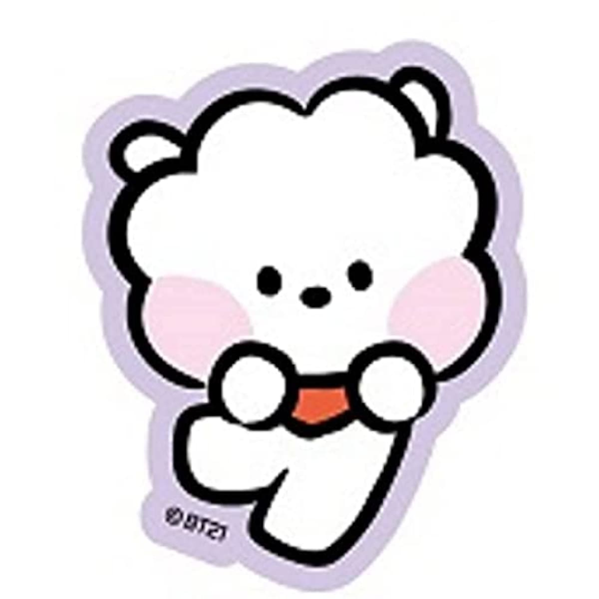 エンスカイ BT21 minini ダイカットステッカーミニ 2 RJ 紙 PP製