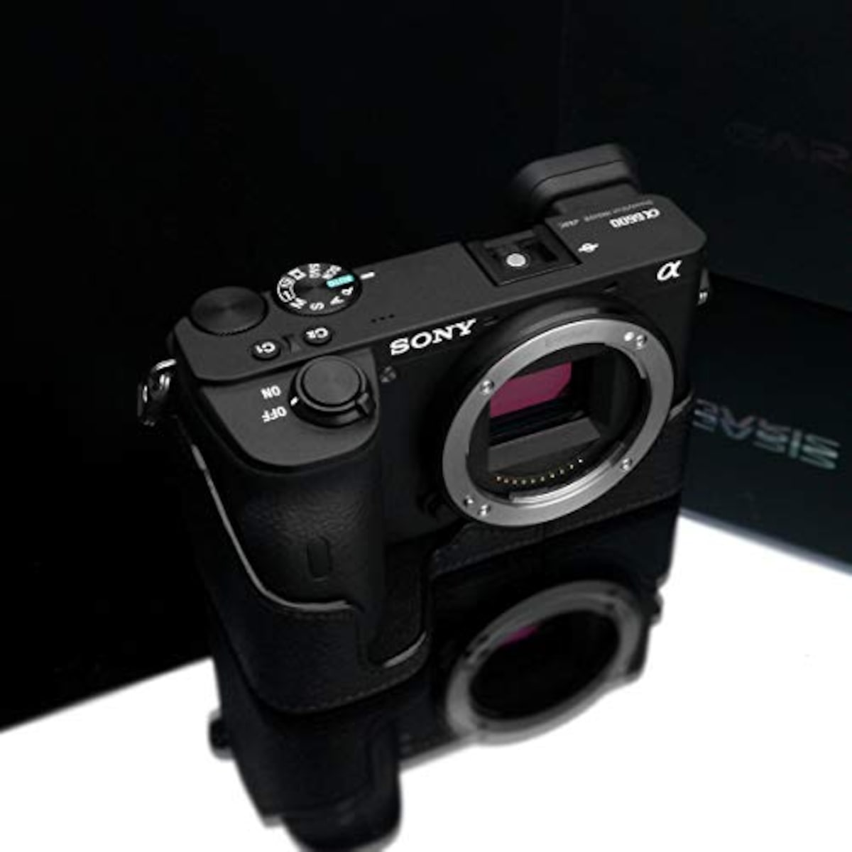  GARIZ SONY α6600 用 本革カメラケース XS-CHA6600BK ブラック画像4 