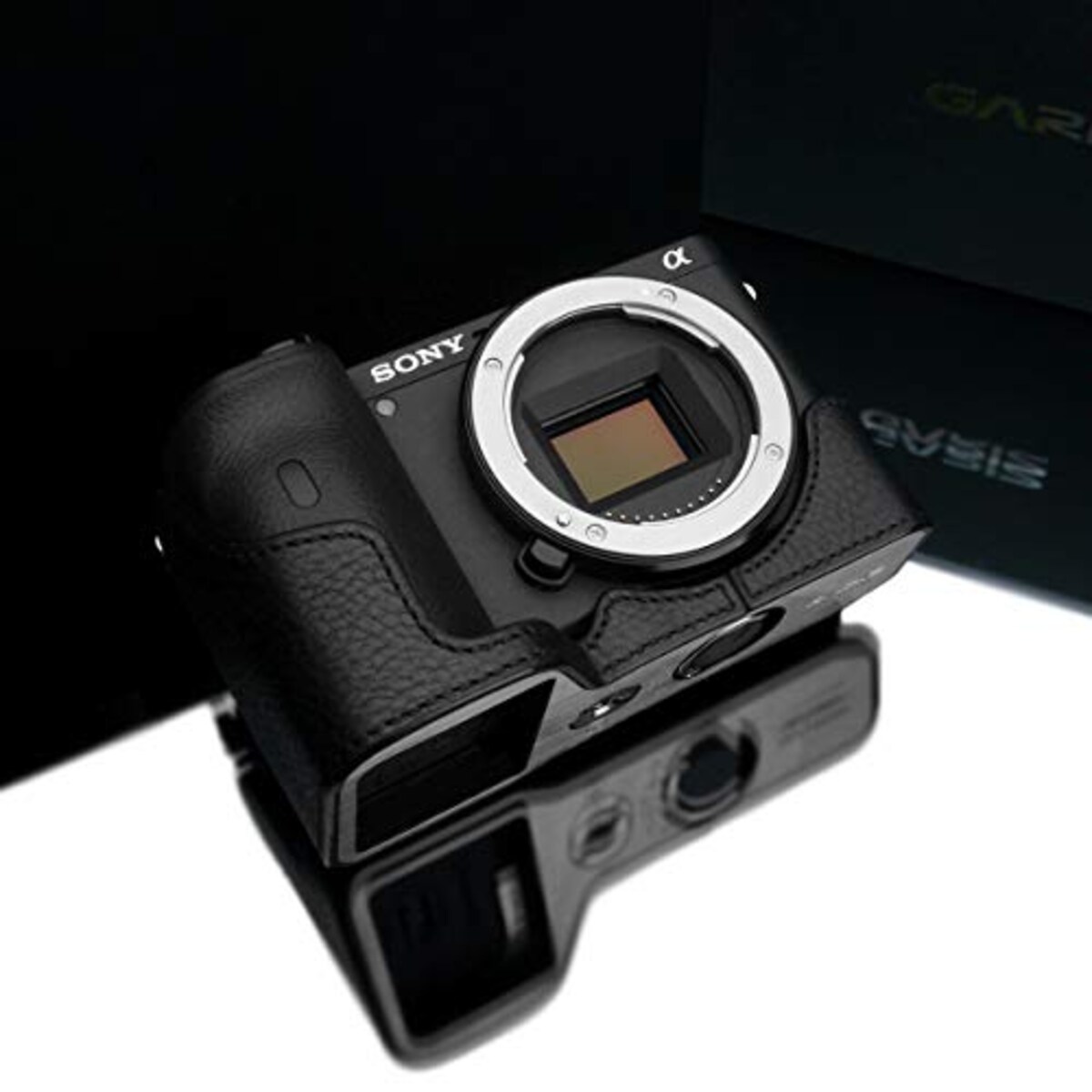  GARIZ SONY α6600 用 本革カメラケース XS-CHA6600BK ブラック画像6 