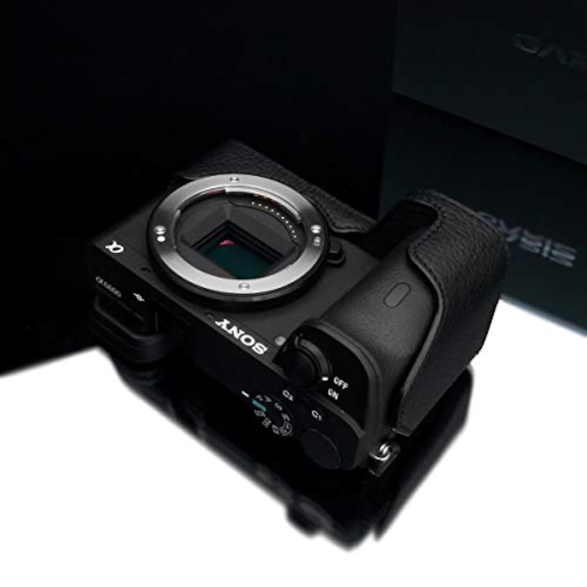  GARIZ SONY α6600 用 本革カメラケース XS-CHA6600BK ブラック画像10 
