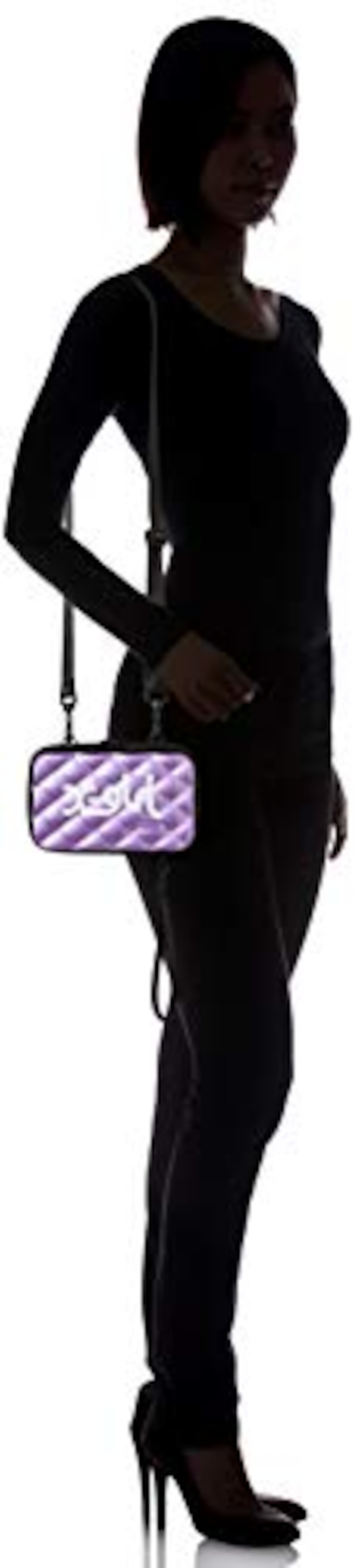  [エックスガール] MILLS LOGO HARD CASE 05194070 パープル Free Size画像7 