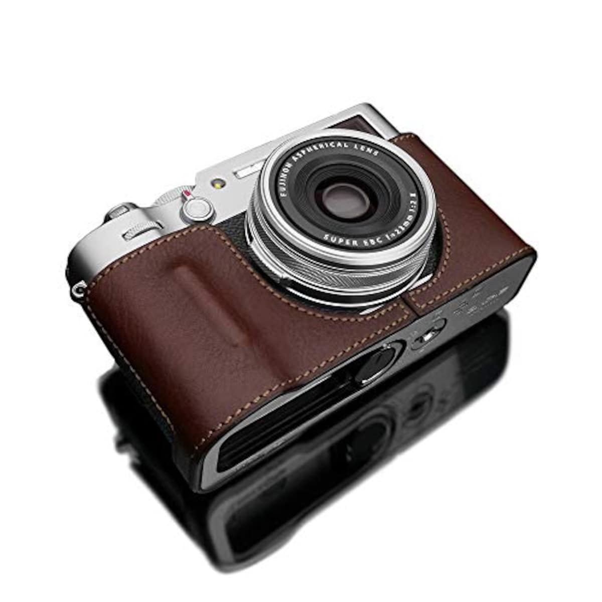 GARIZ FUJIFILM X100V用 本革カメラケース HG-X100VBR ブラウン