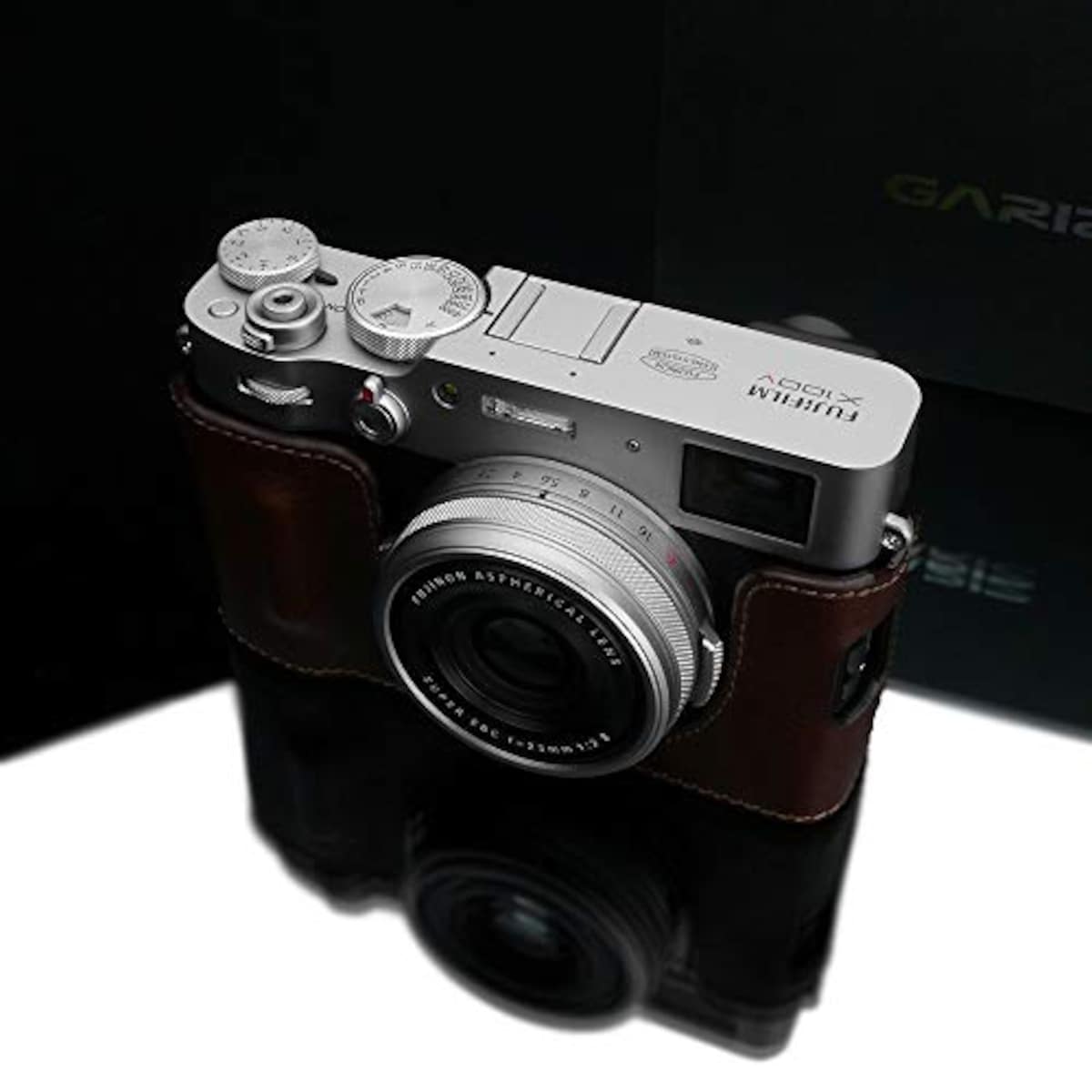 GARIZ FUJIFILM X100V用 本革カメラケース HG-X100VBR ブラウン画像5 