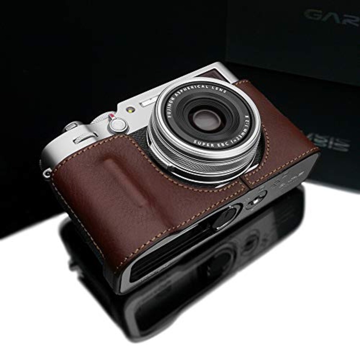 GARIZ FUJIFILM X100V用 本革カメラケース HG-X100VBR ブラウン画像6 