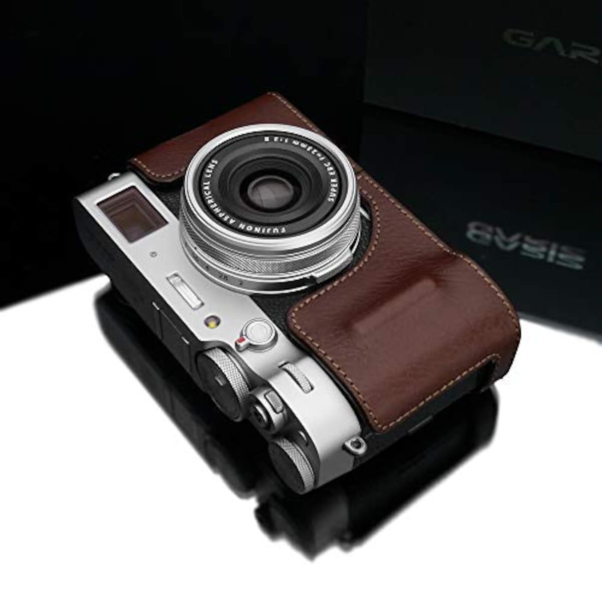  GARIZ FUJIFILM X100V用 本革カメラケース HG-X100VBR ブラウン画像9 