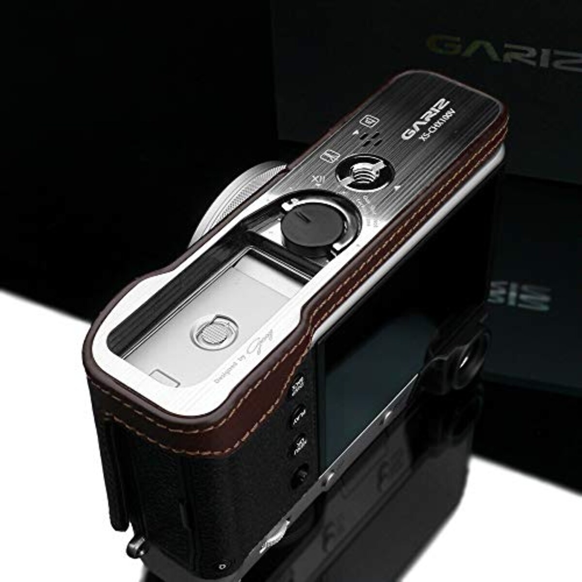  GARIZ FUJIFILM X100V用 本革カメラケース HG-X100VBR ブラウン画像11 