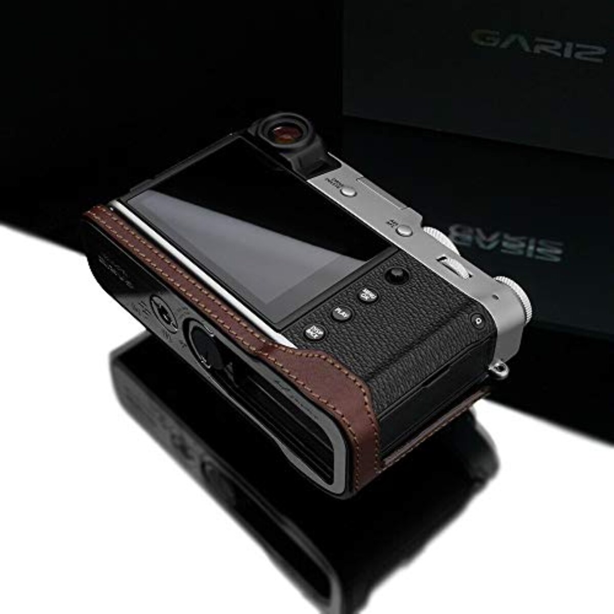  GARIZ FUJIFILM X100V用 本革カメラケース HG-X100VBR ブラウン画像12 