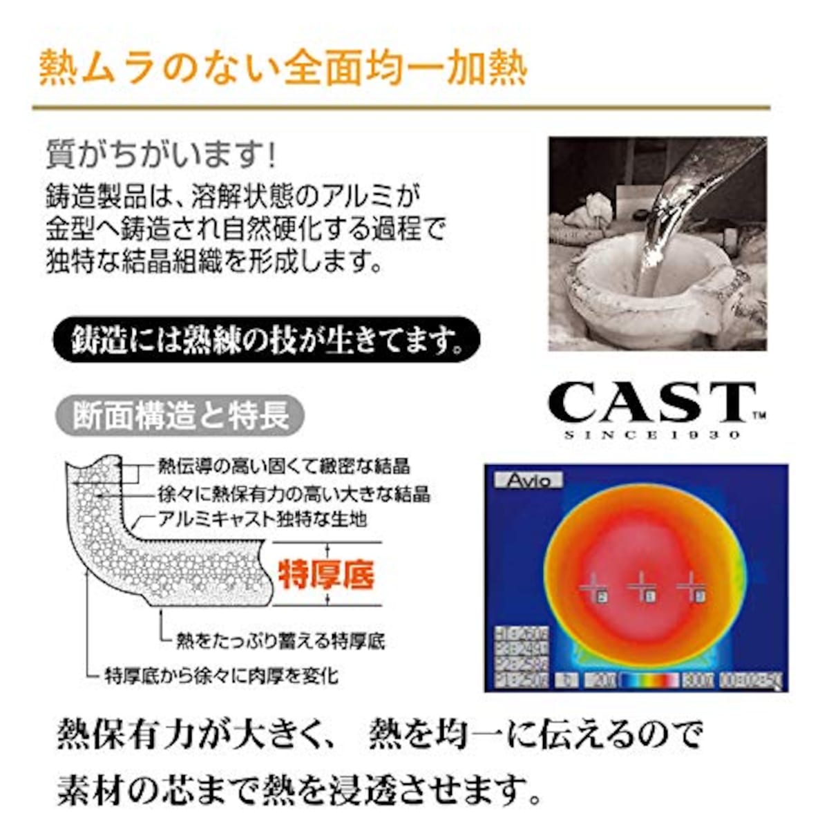  北陸アルミニウム 越ノ吟 フライパン 26cm 日本製画像3 