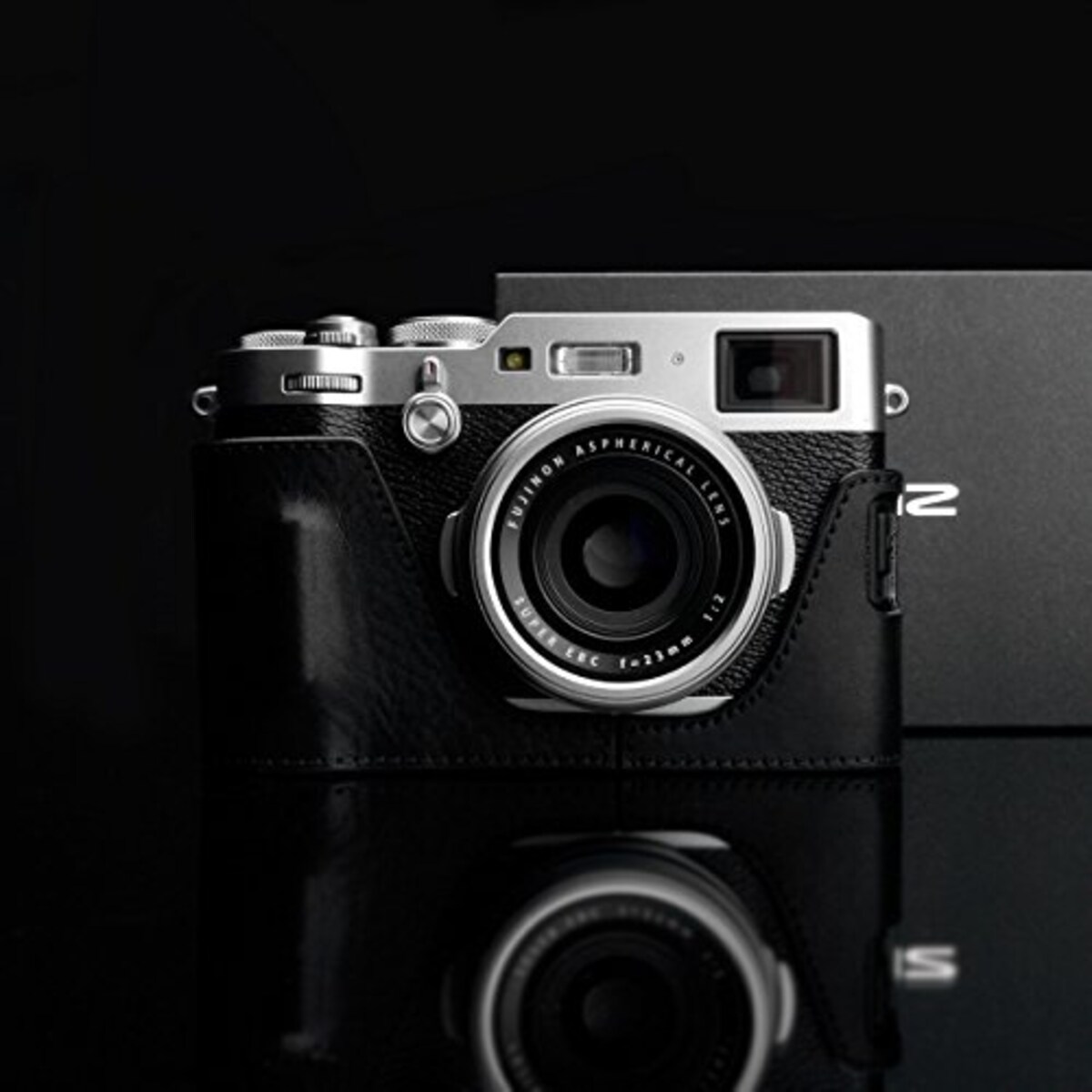  GARIZ FUJIFILM X100F用 本革カメラケース XS-CHX100FBK ブラック画像3 