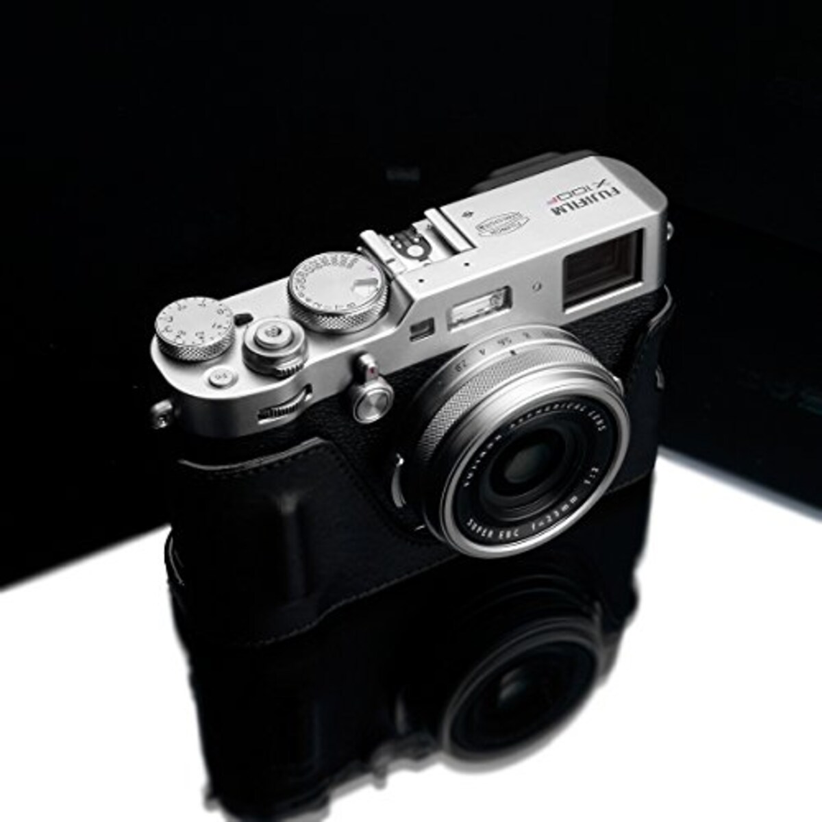  GARIZ FUJIFILM X100F用 本革カメラケース XS-CHX100FBK ブラック画像4 