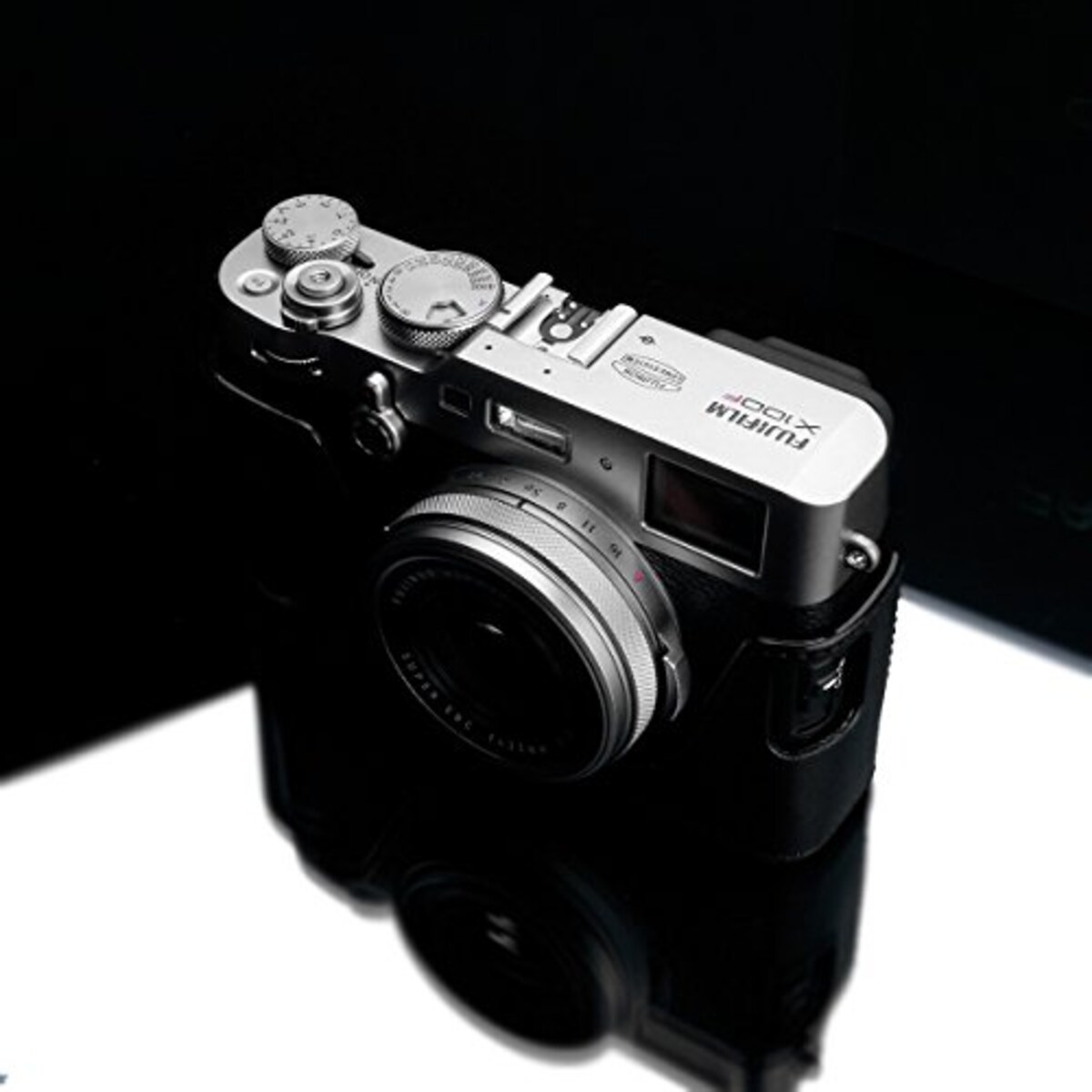  GARIZ FUJIFILM X100F用 本革カメラケース XS-CHX100FBK ブラック画像5 