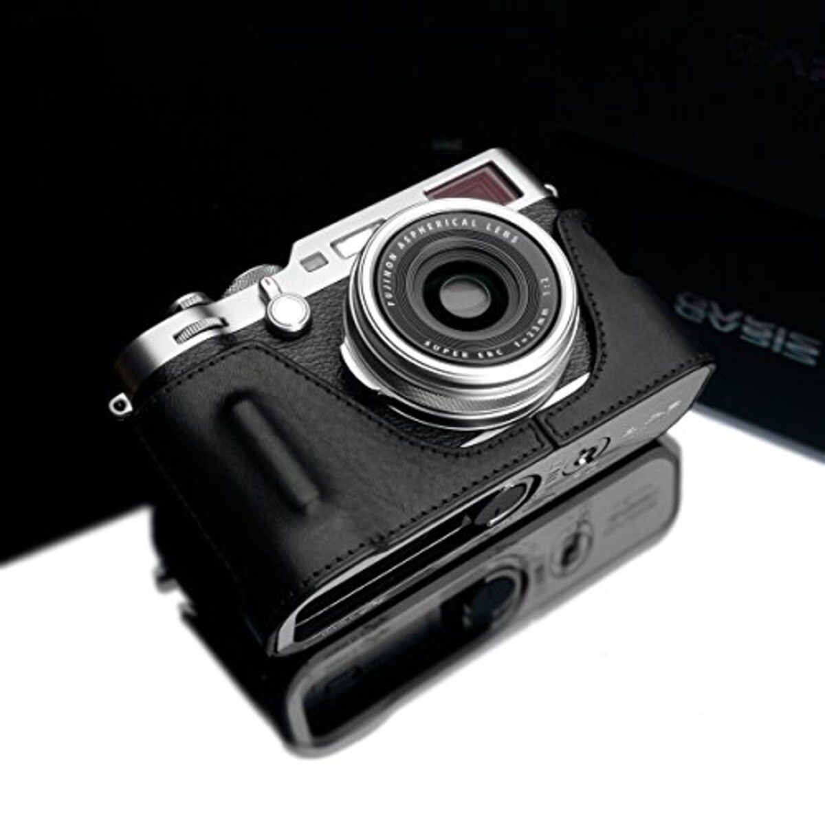  GARIZ FUJIFILM X100F用 本革カメラケース XS-CHX100FBK ブラック画像6 