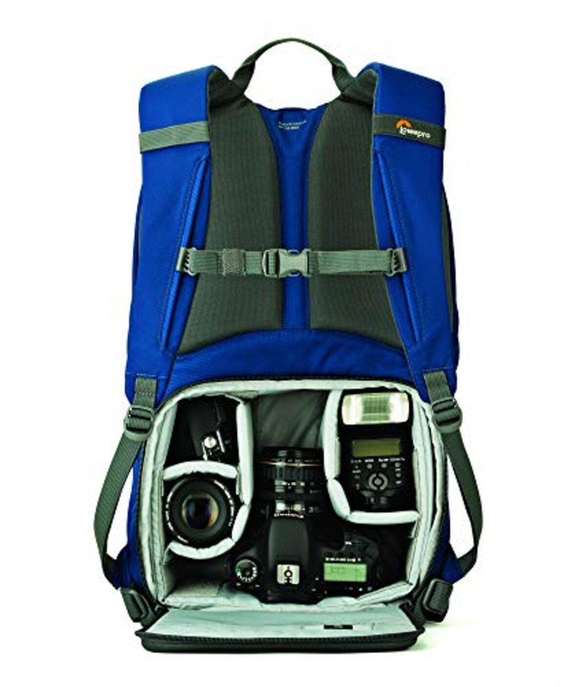  ヴァイテックイメージング Lowepro ロープロ カメラバッグ バックパック フォトハッチバック B250AW 2 5.0L カメラ収納部 ブルー LP37307-PKK画像4 