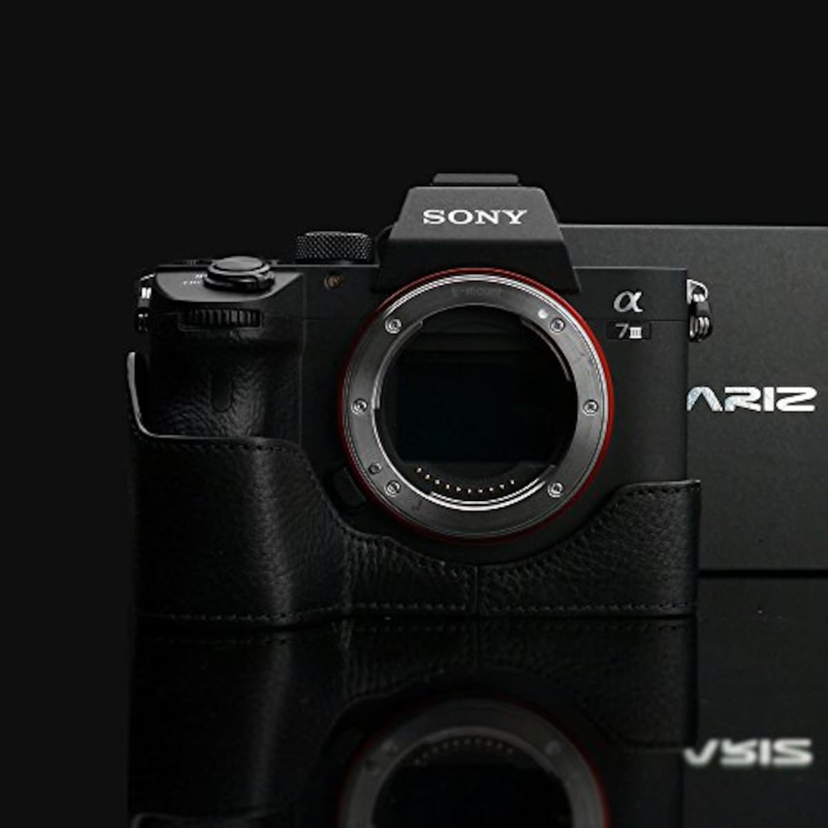  GARIZ SONY α9/α7R III/α7 III 兼用 本革カメラケース XS-CHA7M3BKO ブラック画像3 
