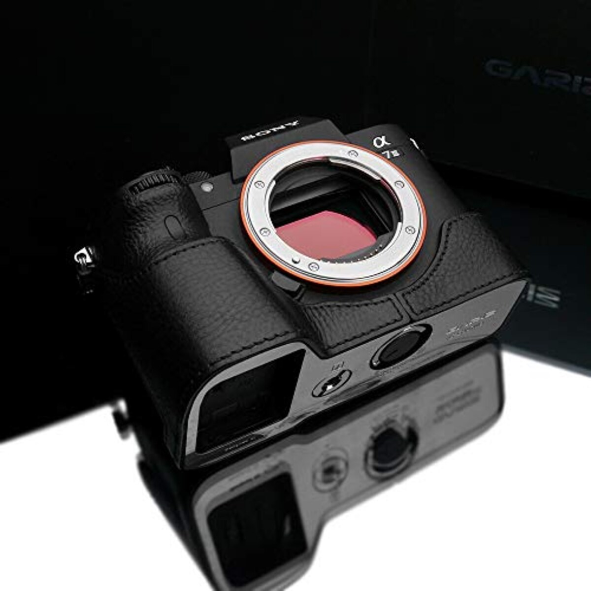  GARIZ SONY α9/α7R III/α7 III 兼用 本革カメラケース XS-CHA7M3BKO ブラック画像6 