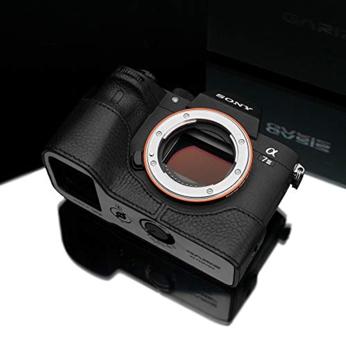  GARIZ SONY α9/α7R III/α7 III 兼用 本革カメラケース XS-CHA7M3BKO ブラック画像7 