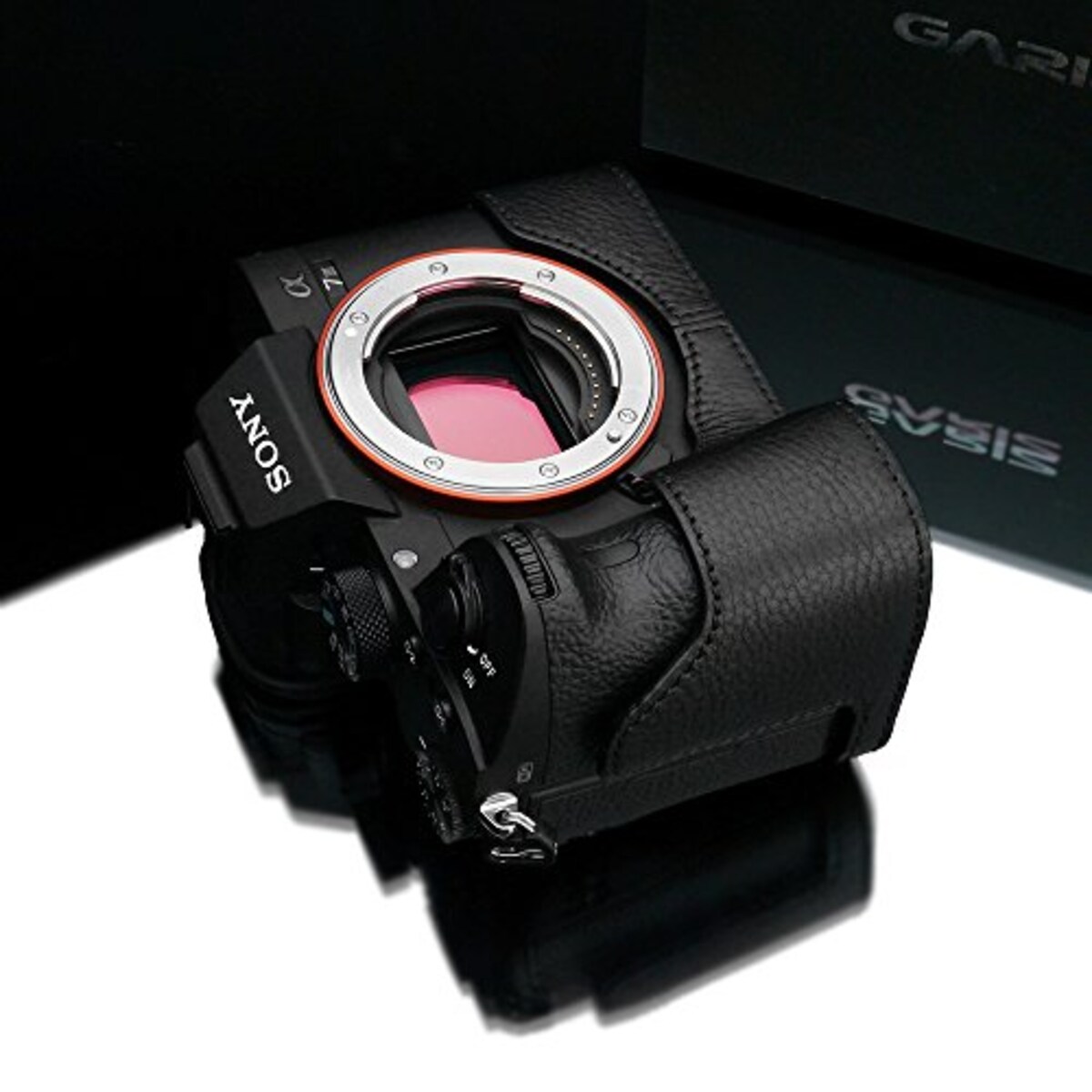  GARIZ SONY α9/α7R III/α7 III 兼用 本革カメラケース XS-CHA7M3BKO ブラック画像9 