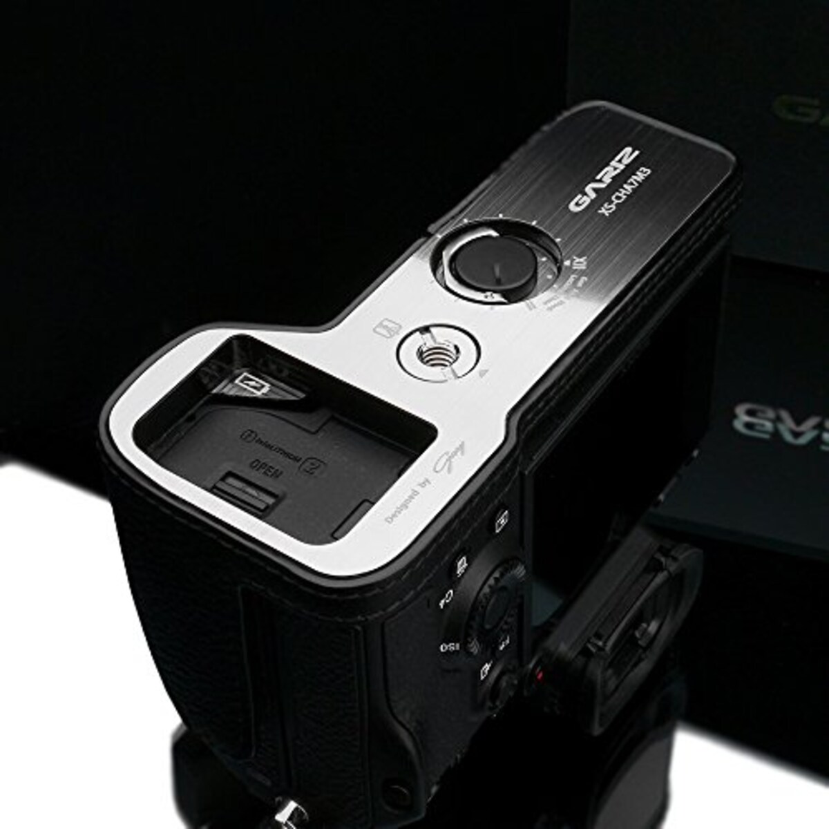  GARIZ SONY α9/α7R III/α7 III 兼用 本革カメラケース XS-CHA7M3BKO ブラック画像11 