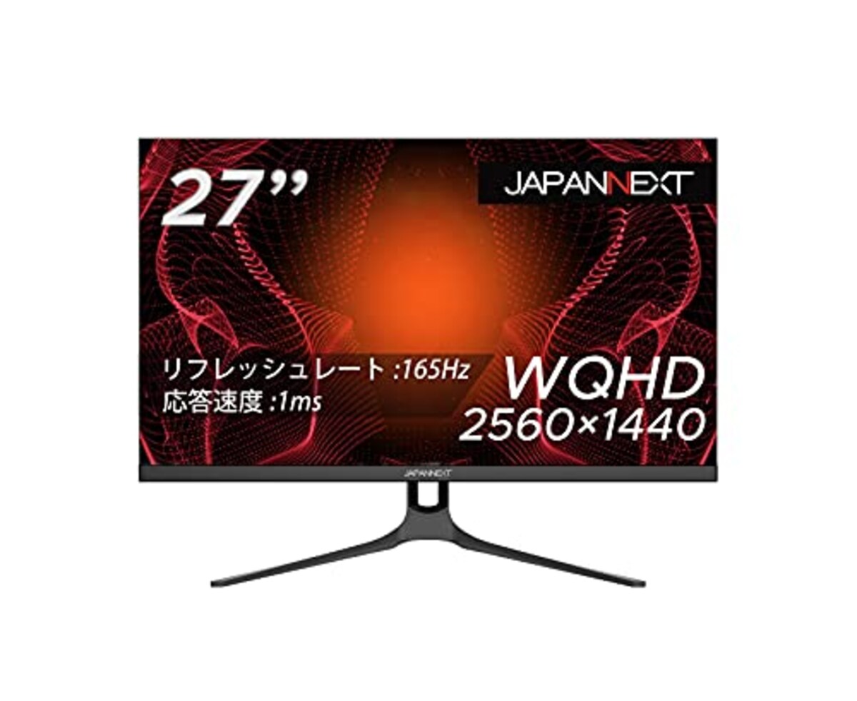JAPANNEXT 27型WQHD搭載、165Hz対応ゲーミングモニター JN-T27165WQHDR-A