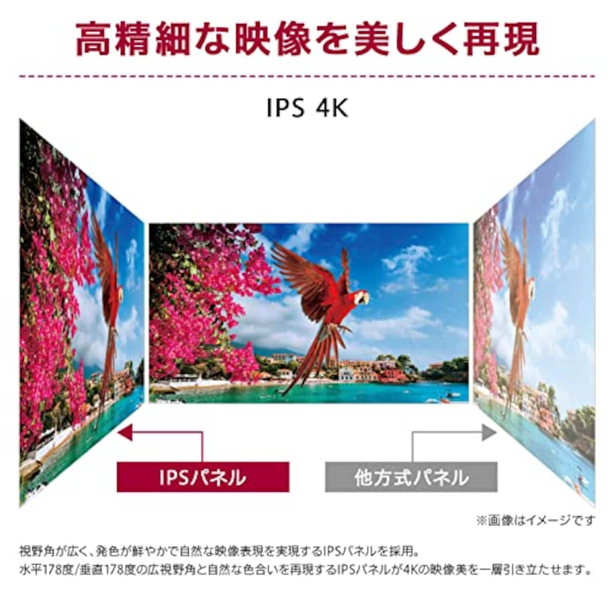  【Amazon.co.jp 限定】LG モニター ディスプレイ 27UP850N-W 27インチ / 4K / DiHDR400 / IPS非光沢/DCI-P3 95% / フリッカーセーフ機能/高さ調節、 ピボット対応/USB Type-C (PD90W)、DP、HDMI×2 / 3年安心・無輝点保証画像2 