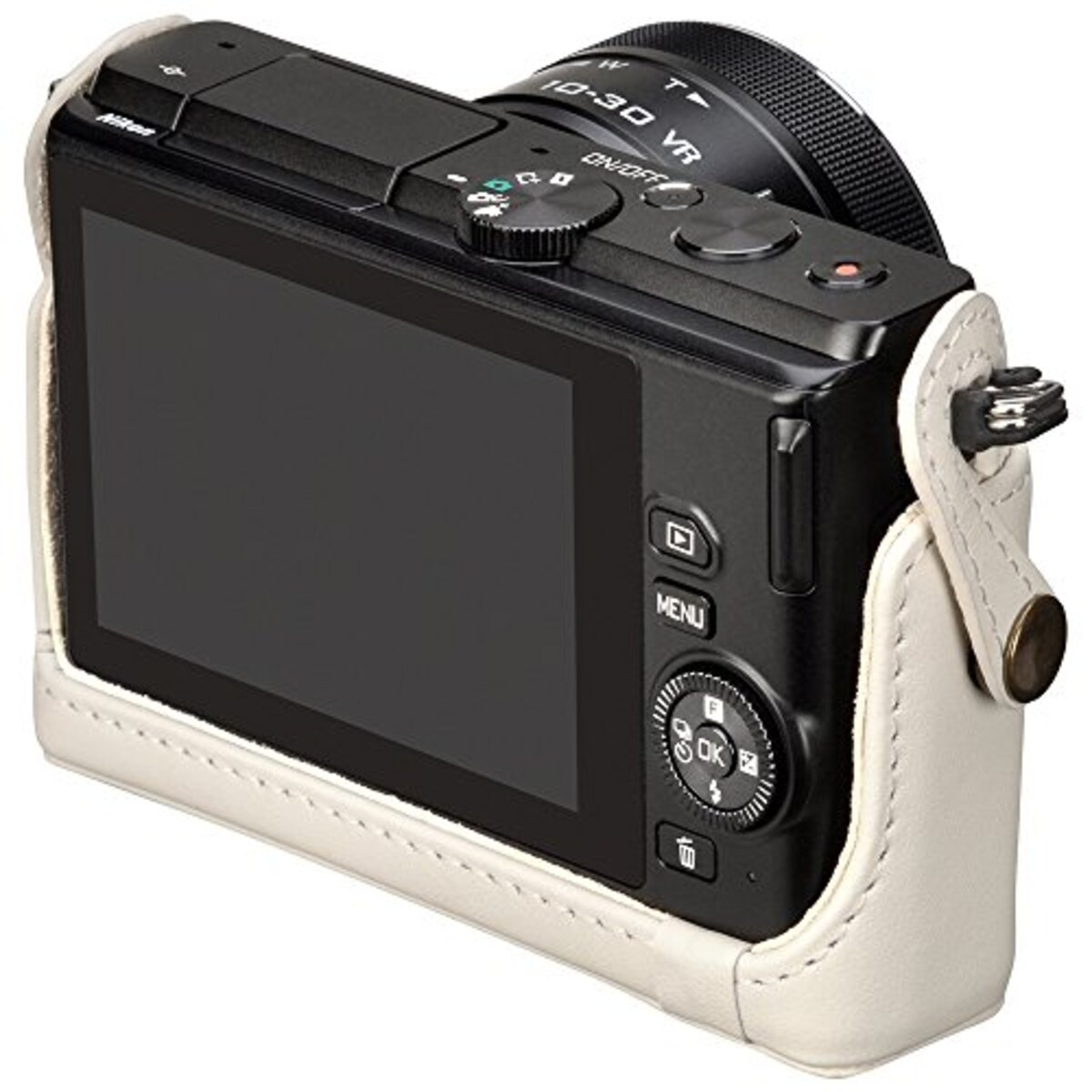  HAKUBA カメラケース 本革 ボディケース Nikon 1 J4専用 ホワイト DBC-N1J4WT画像3 