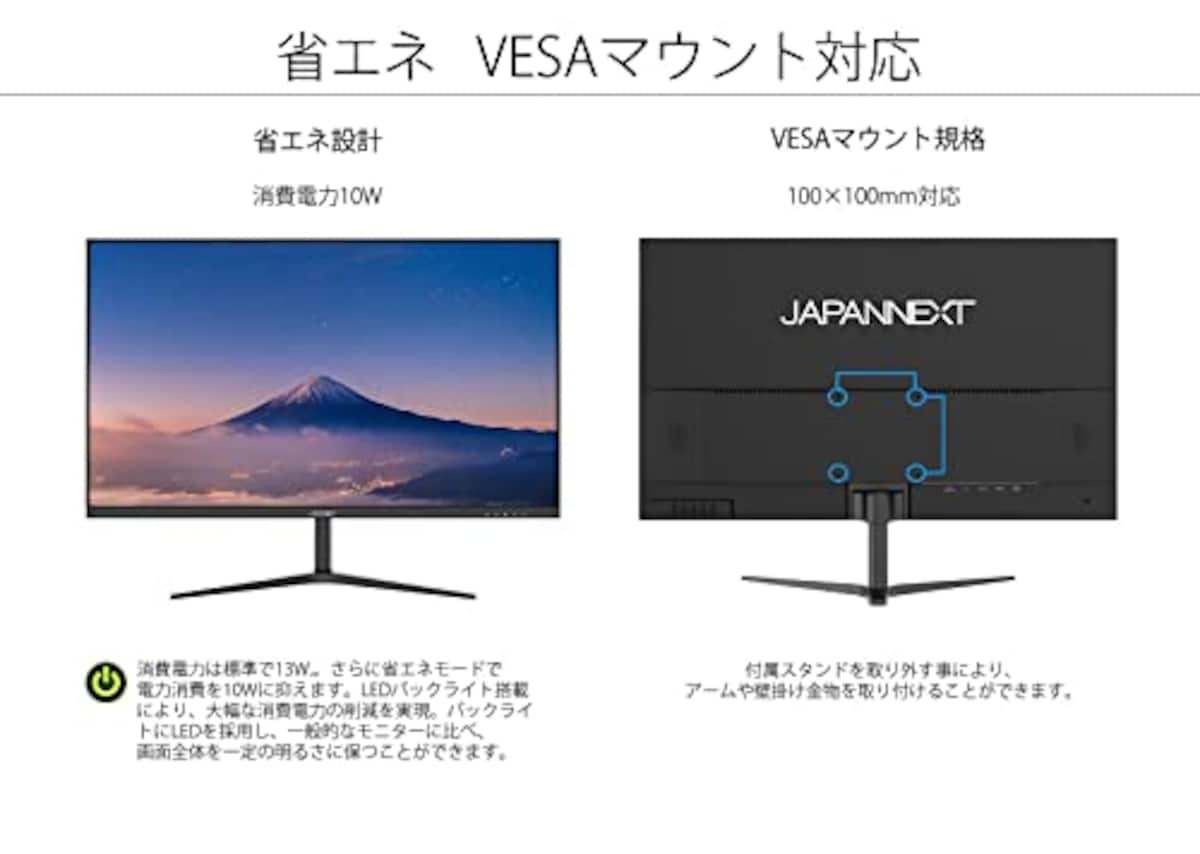  JAPANNEXT 27インチ WQHD(2560 x 1440) 液晶モニター JN-IPS27WQHDR HDMI DP画像5 