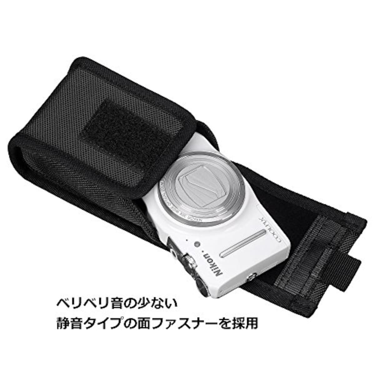  ハクバ HAKUBA デジタルカメラケース ピクスギア タフ03 Mサイズ ブラック 0.25L カメラポーチ デジカメ ガジェットケース バンパー構造でしっかりガード SPG-TG03CCMBK画像5 