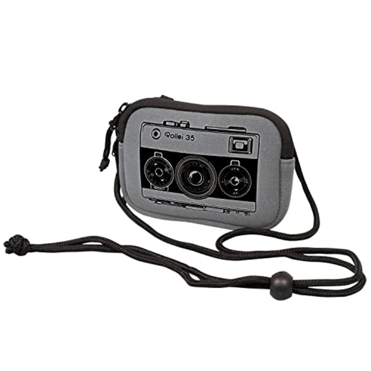 [Rollei] ネックウォレット Rollei ラウンドポーチシリーズ ライトグレー