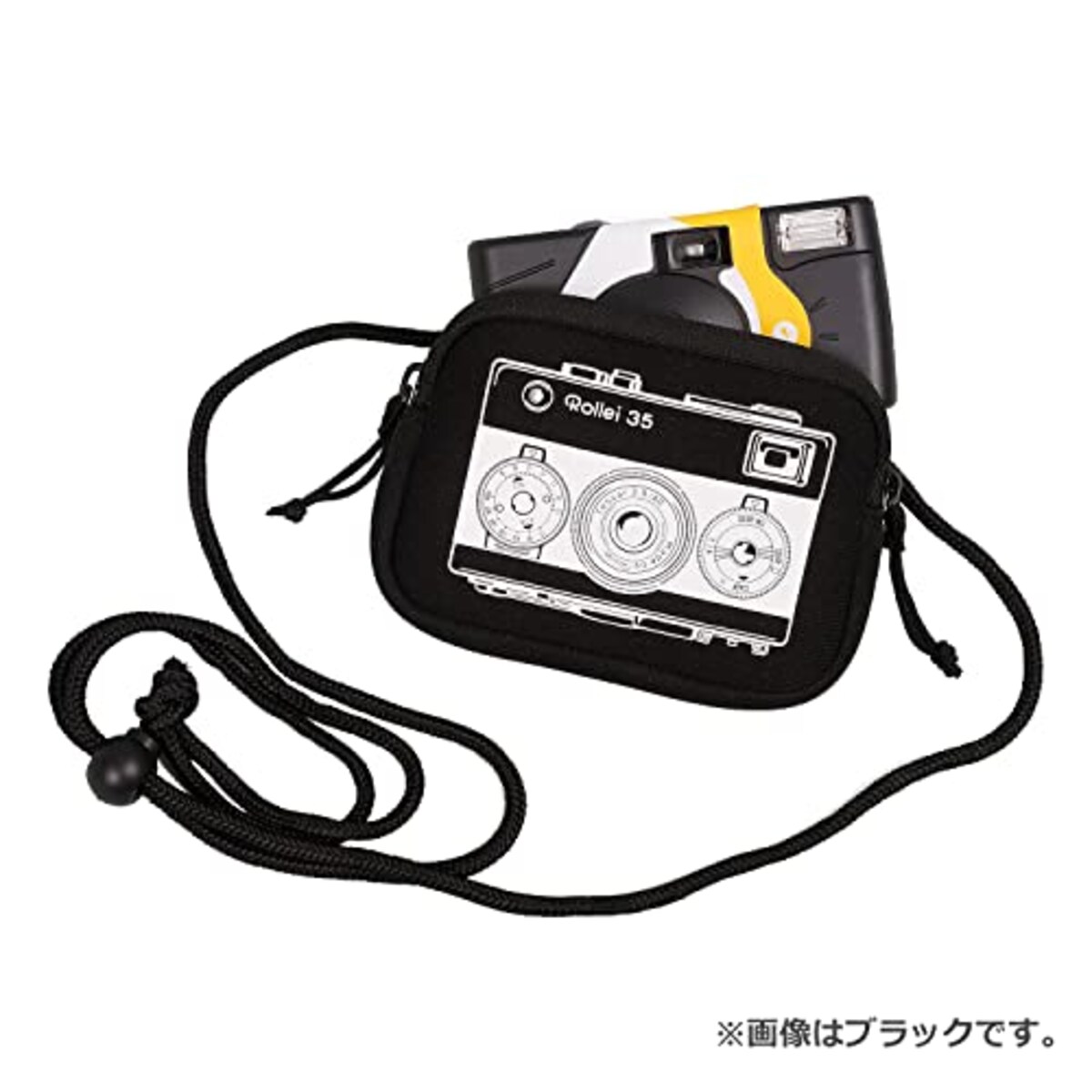  [Rollei] ネックウォレット Rollei ラウンドポーチシリーズ ライトグレー画像2 