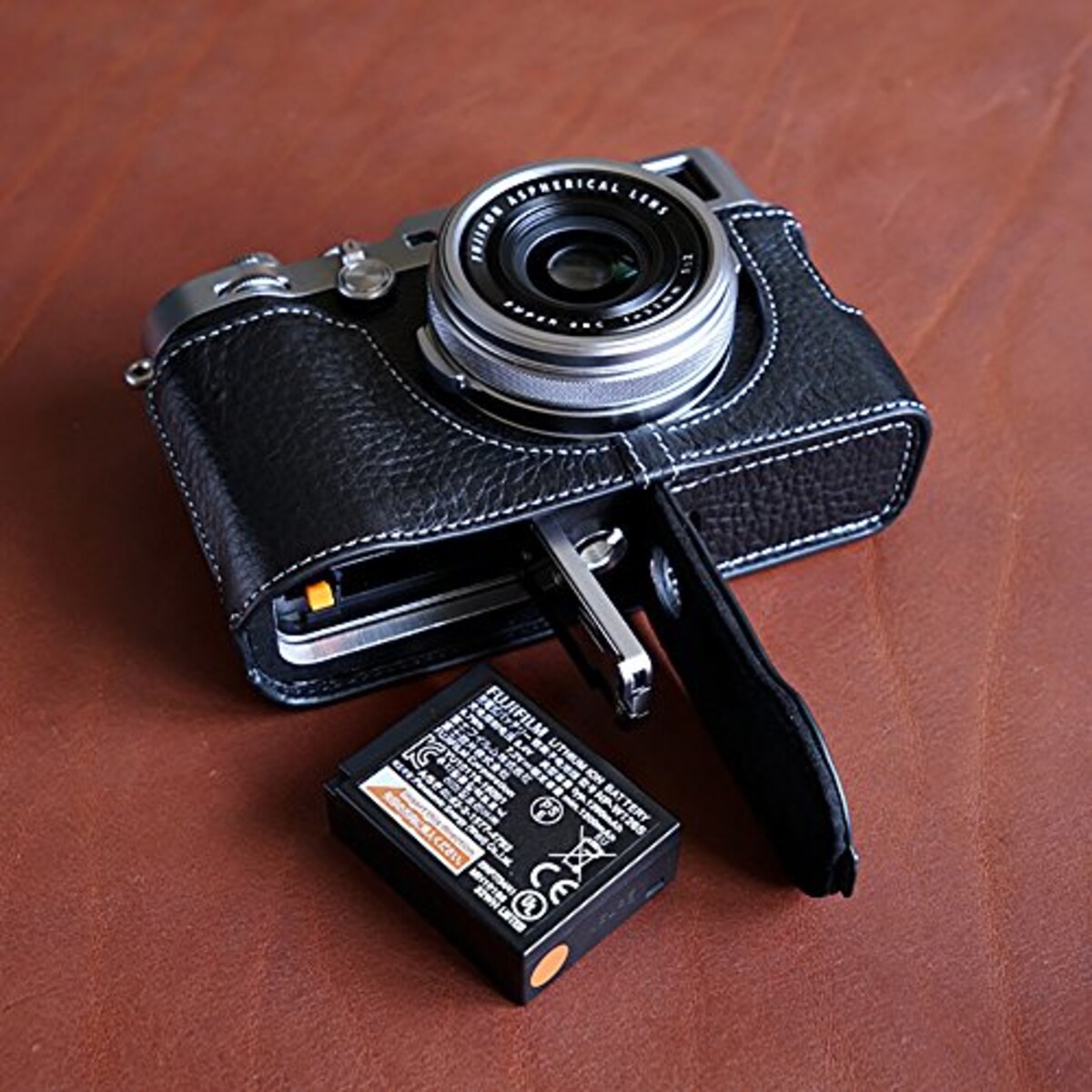  TP Original FUJIFILM X100F用 ボディーハーフケース ブラック画像3 