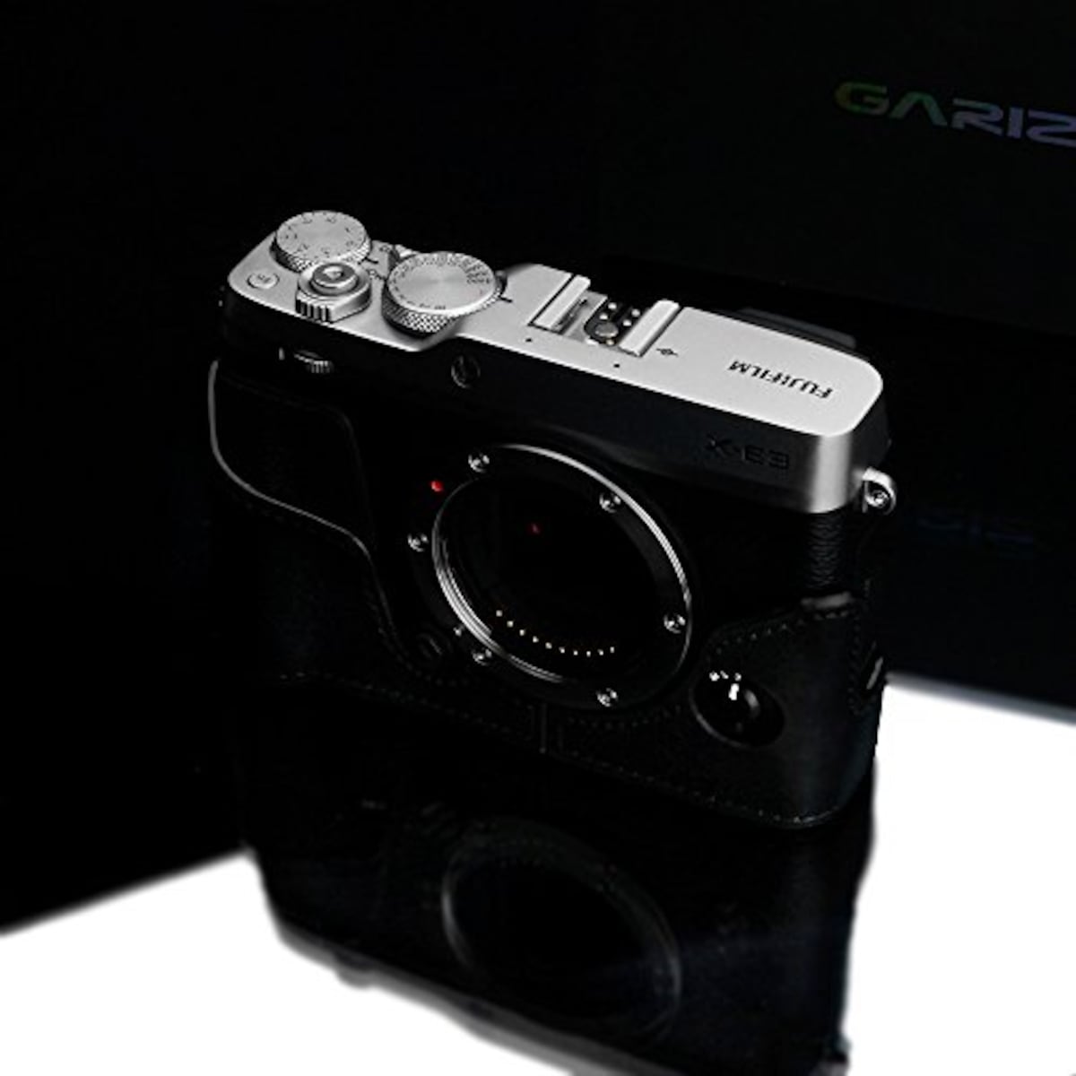  GARIZ FUJIFILM X-E3用 本革カメラケース XS-CHXE3BK ブラック画像5 