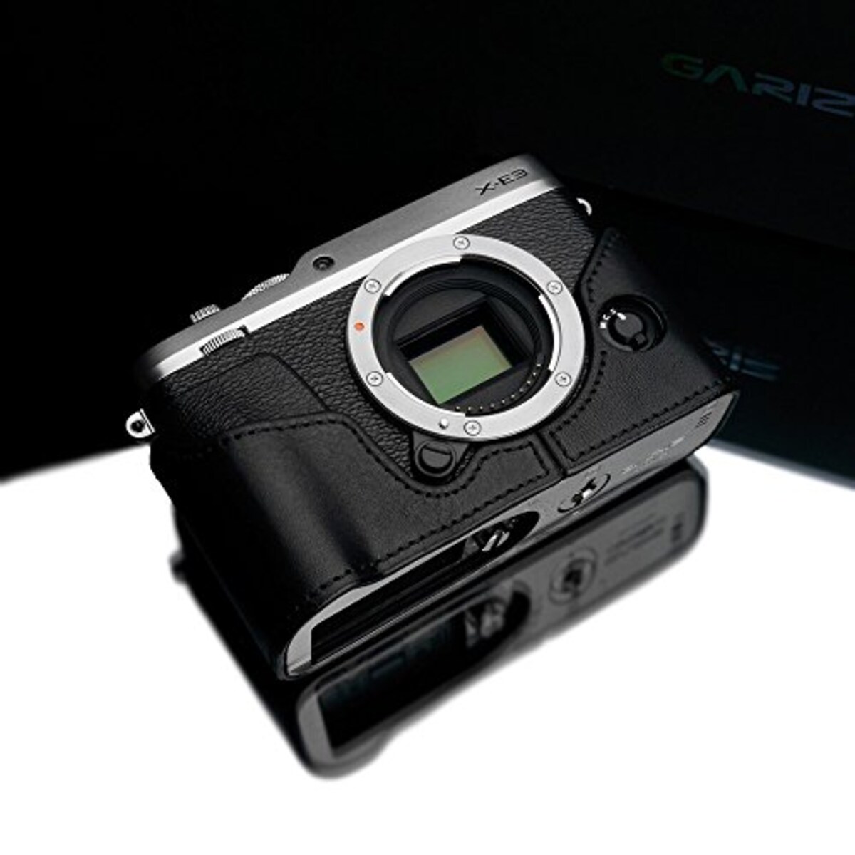  GARIZ FUJIFILM X-E3用 本革カメラケース XS-CHXE3BK ブラック画像6 