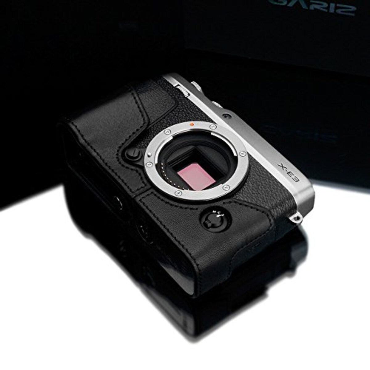  GARIZ FUJIFILM X-E3用 本革カメラケース XS-CHXE3BK ブラック画像7 