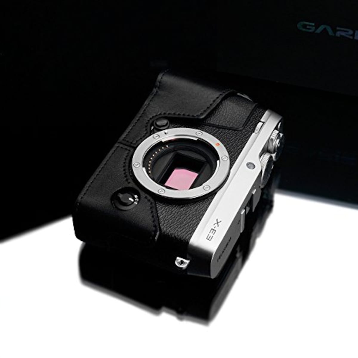  GARIZ FUJIFILM X-E3用 本革カメラケース XS-CHXE3BK ブラック画像9 