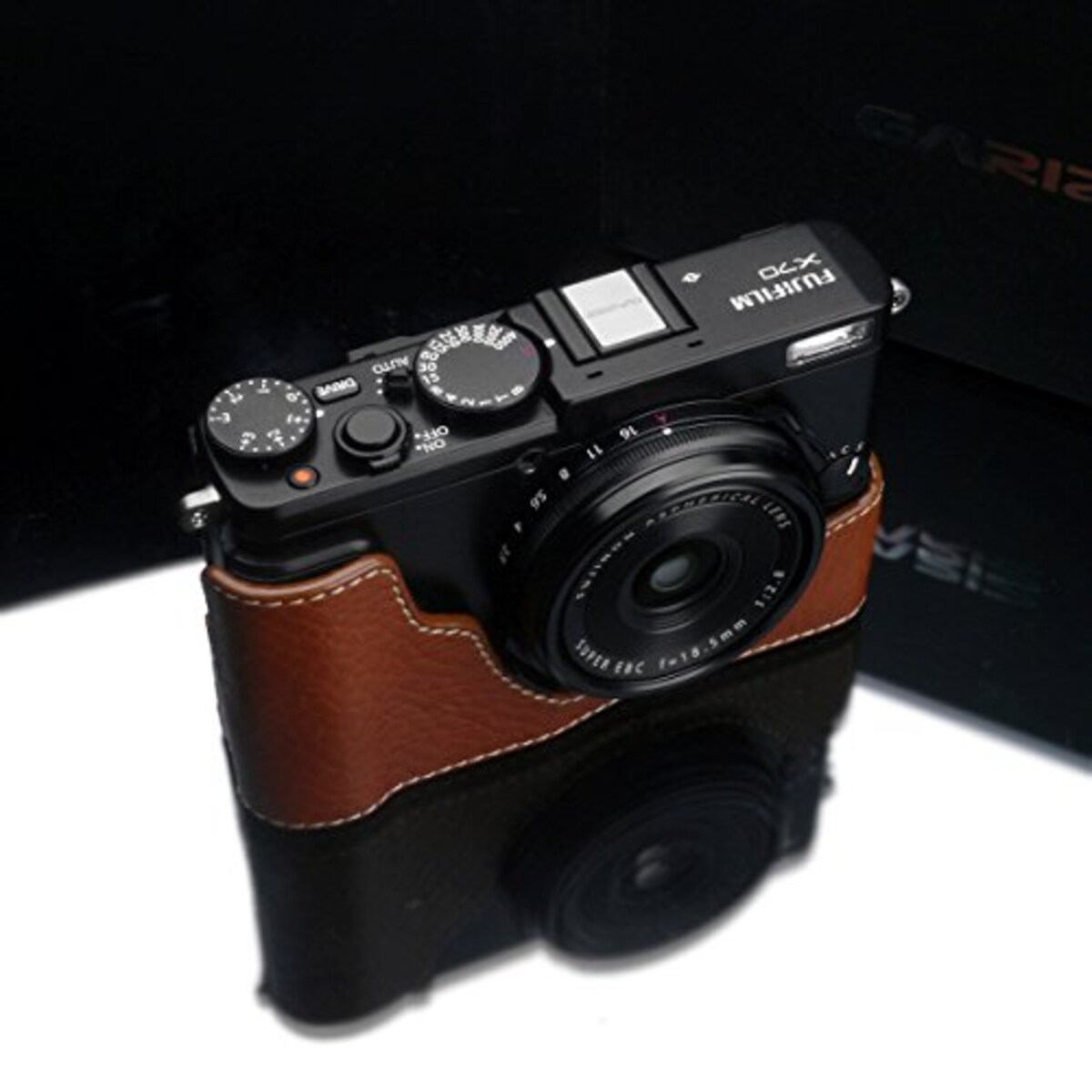  GARIZ FUJIFILM X70用 本革カメラケース XS-CHX70CM キャメル画像4 