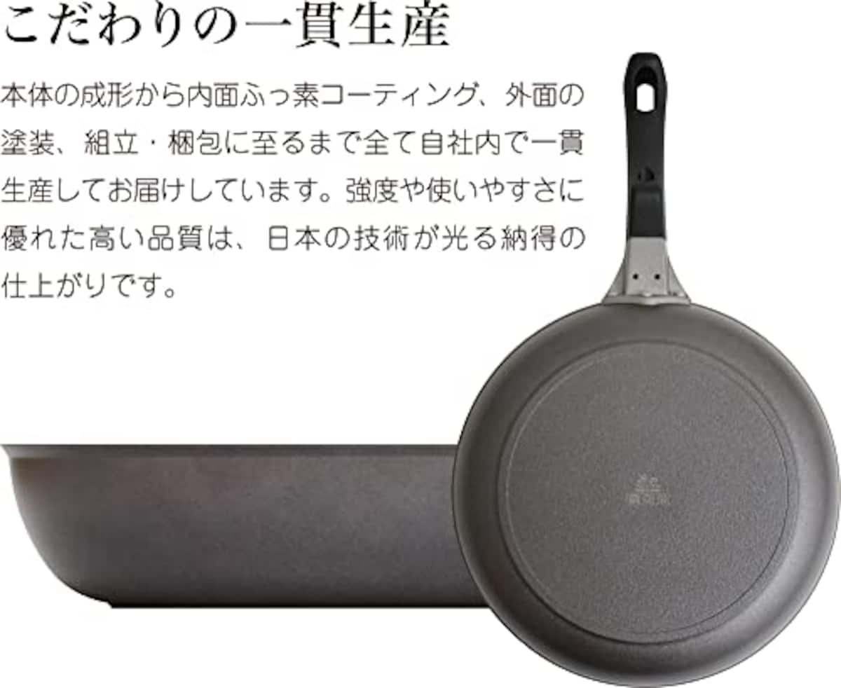  ウルシヤマ金属工業 日本製 フライパン 26cm UMIC マジェスタ- IH PFOAフリー画像4 